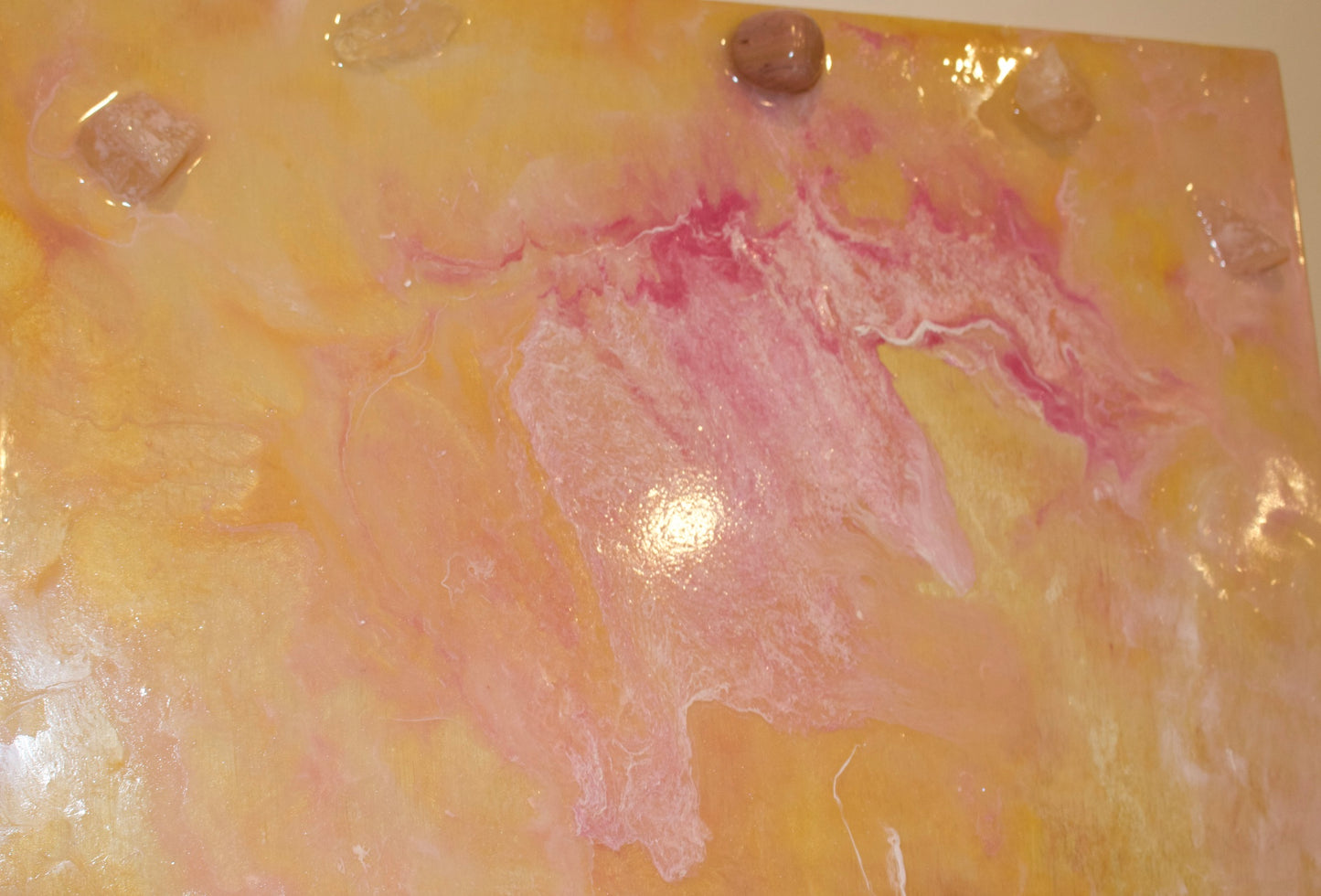 Resin Artwork - Rose Quartz Devine