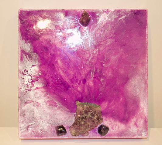 Resin Artwork - Amethyst Cloud