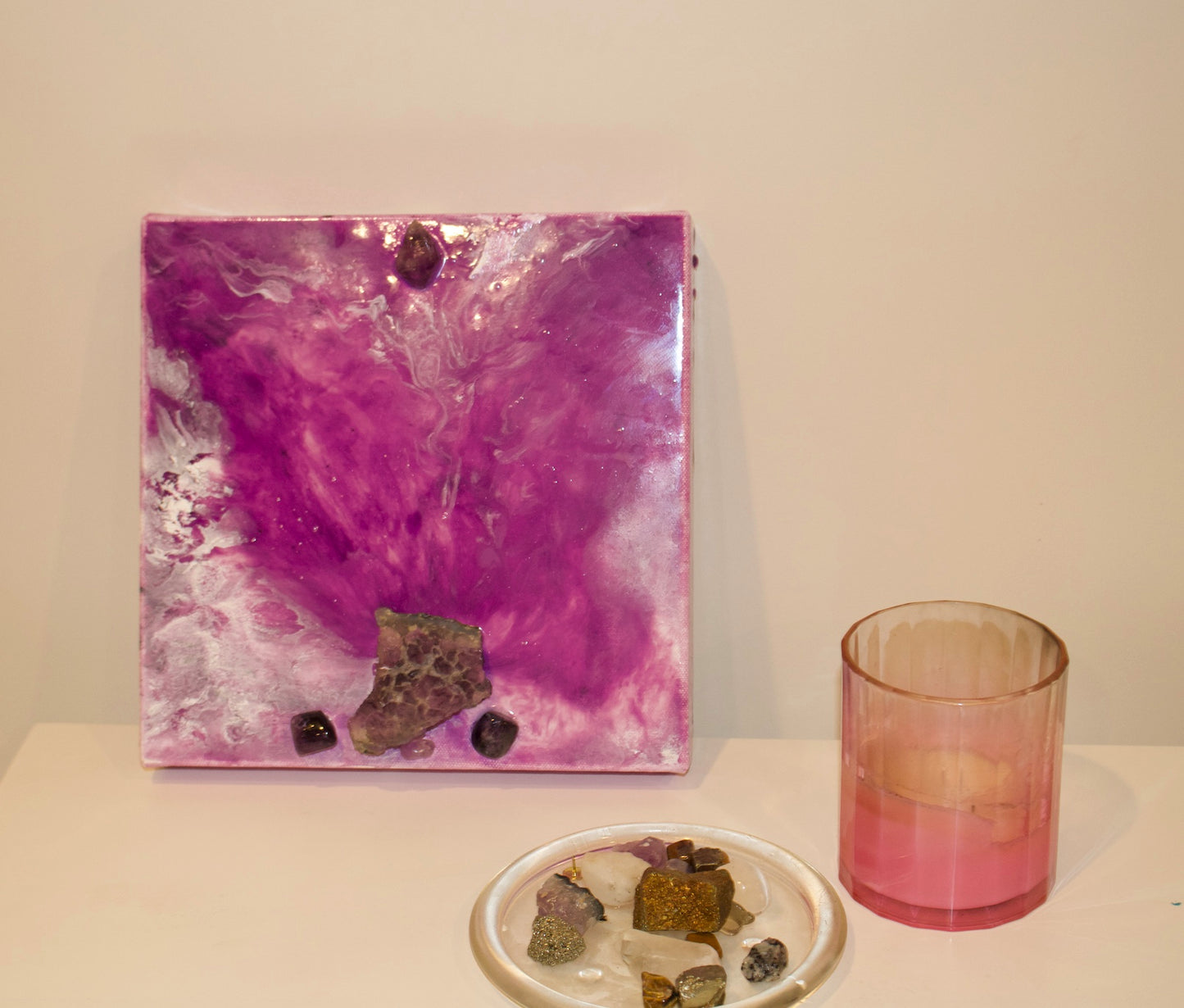 Resin Artwork - Amethyst Cloud